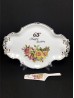 Roses "65th Happy Birthday" Plate with Server With Gift Box